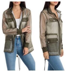 💐HOST PICK 💐 SFW Green Lightweight Hooded Spring Anorak Jacket Outerwear